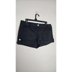 Express Design Studio Womens Cotton Mid Rise Black Shorts Size 12 Y2K Vintage